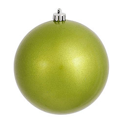 3 Inch Lime Candy Round Ornament 12 per Set