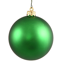 3 Inch Emerald Matte Round Ornament 12 per Set