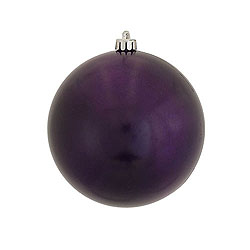 3 Inch Plum Candy Round Ornament 12 per Set