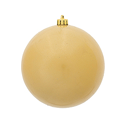 3 Inch Champagne Candy Round Ornament 12 per Set