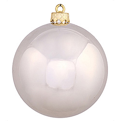 3 Inch Champagne Shiny Round Ornament 12 per Set