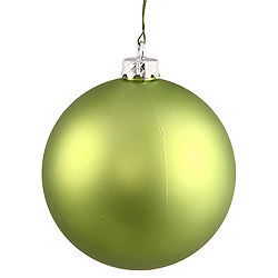 Christmastopia.com 4.75 Inch Lime Matte Round Ornament