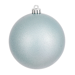 Christmastopia.com 4.75 Inch Baby Blue Candy Round Shatterproof UV Christmas Ball Ornament 4 per Set