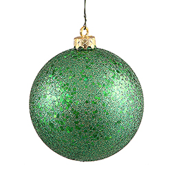 Christmastopia.com 6 Inch Green Sequin Finish Ornament