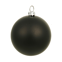 Christmastopia.com 8 Inch Black Matte Round Ornament