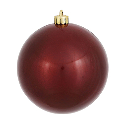 Christmastopia.com 10 Inch Burgundy Pearl Finish Round Ornament