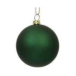 Christmastopia.com 12 Inch Emerald Matte Round Shatterproof UV Christmas Ball Ornament