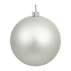 Christmastopia.com - 15.75 Inch Silver Matte Ball Ornament