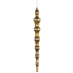12 Inch Gold Mirror Icicle Box of 4