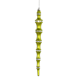 12 Inch Lime Mirror Icicle Box of 4
