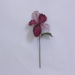 23 Inch Mauve Velvet Magnolia Decorations 6 Inch Flower 2 Flower Stem