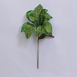 30 Inch Lime Beaded Magnolia Flower Decoration 11 Inch Flower