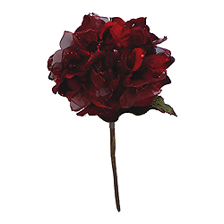 29 Inch Red Velvet Hydrangea Artificial Flower Decoration