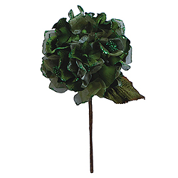 29 Inch Lime Velvet Hydrangea Artificial Flower Decoration