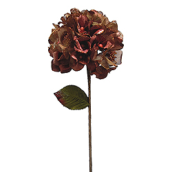 29 Inch Copper Velvet Hydrangea Artificial Flower Decoration
