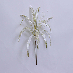 36 Inch Cream Papyrus Flower Ornament 17 Inch Flower