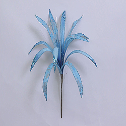 36 Inch Aqua Papyrus Flower Ornament 17 Inch Flower