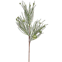 29 Inch Green Pine Ball Spray