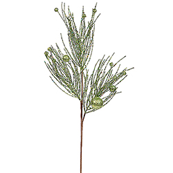 Christmastopia.com 29 Inch Green Pine Ball Spray