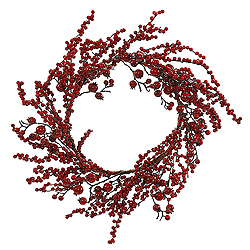 Christmastopia.com - 24 Inch Mixed Red Gooseberry Wreath
