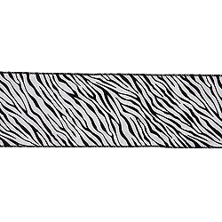 30 Foot Zebra Velvet Ribbon