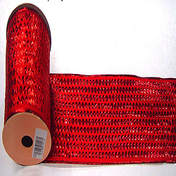 30 Foot Red Dot Ribbon 2.5 Inch Width