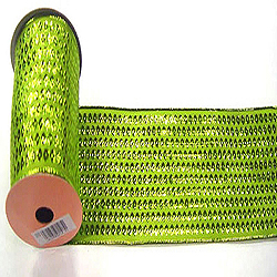 Christmastopia.com - 30 Foot Lime Dot Ribbon 2.5 Inch Width