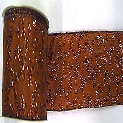 Christmastopia.com - 30 Foot Mocha Swirl Ribbon 2.5 Inch Width