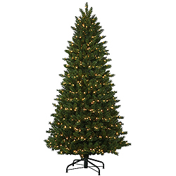 10.5 Foot Oregon Instant Artificial Christmas Tree 1200 DuraLit Clear Lights