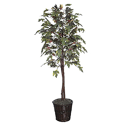 Christmastopia.com 6 Foot Frosted Maple Potted Artificial Plant