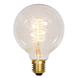 Christmastopia.com 1 Incandescent G95 Clear Edison E26 Socket Retrofit Replacement Bulb