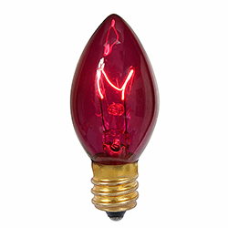 25 Incandescent C7 Purple Twinkle Transparent Retrofit Night Light Replacement Bulbs