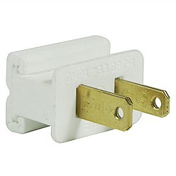 Christmastopia.com Male Quick Plug 18 Gauge White Wire 10 per Set