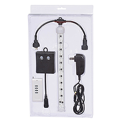 Christmastopia.com 12 Inch T8 LED Multi Color Tube Light Icicle Black Wire with Controller