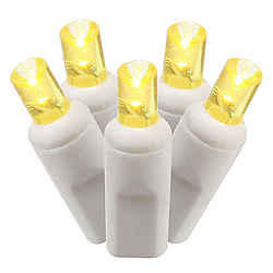 Christmastopia.com 100 Commercial Grade LED 5MM Wide Angle Polka Dot Yellow Easter Light Set
