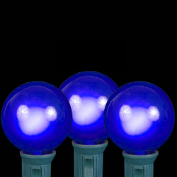 25 LED G30 Globe Blue Ceramic Retrofit Night Light C7 Socket Replacement Bulbs
