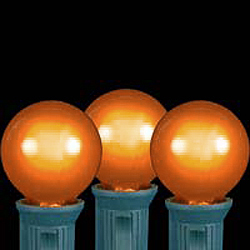 25 LED G30 Globe Orange Ceramic Retrofit Night Light C7 Socket Replacement Bulbs