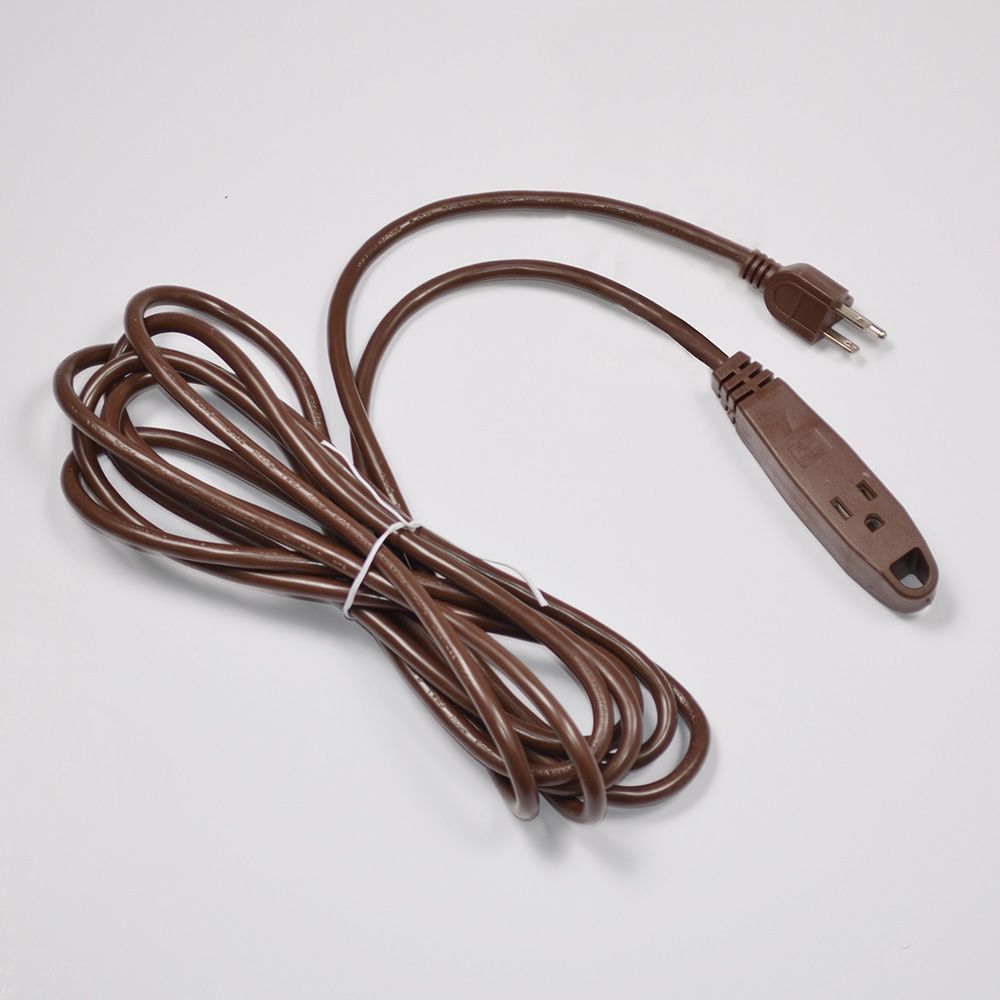 15 Foot Outdoor Heavy Duty Brown Extension Cord Set Of 12