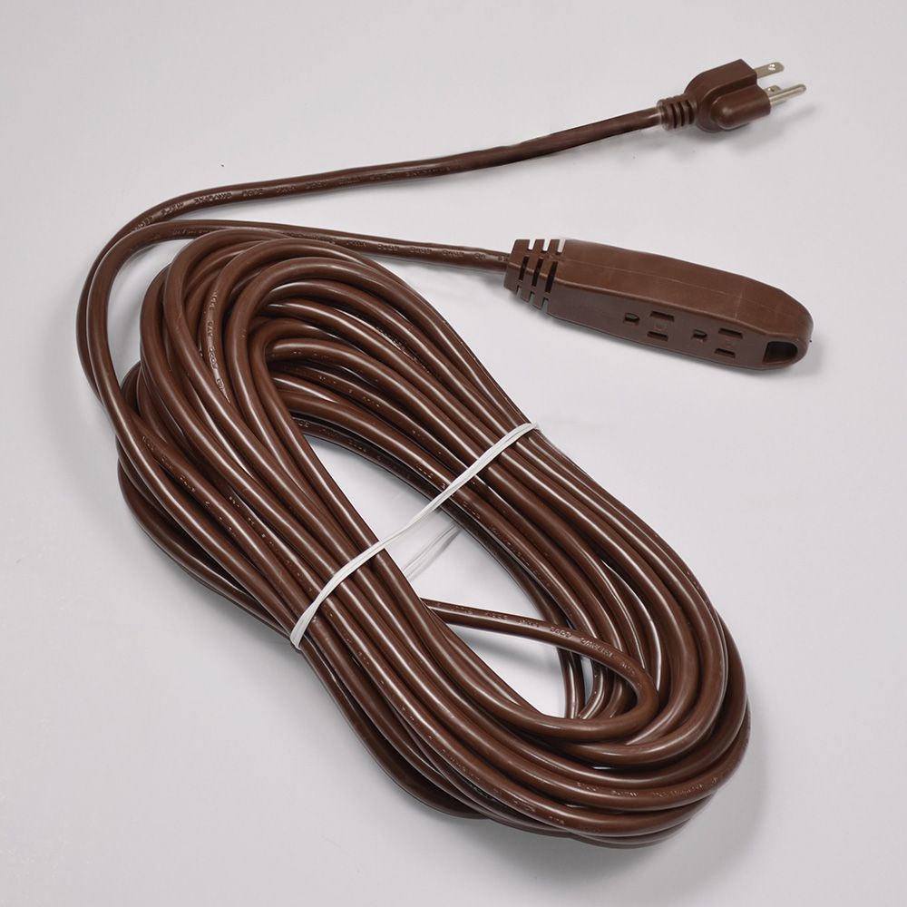 50 Foot Outdoor Heavy Duty Brown Extension Cord Set Of 12