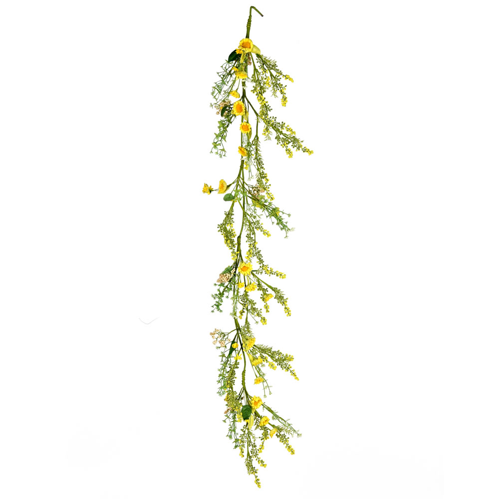 5 Foot Decorative Artificial Yellow Sunflower Easter Garland Decoration