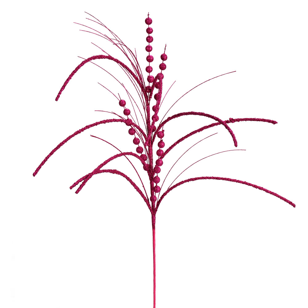 Berry Red Glitter Harvest Artificial Christmas Spray