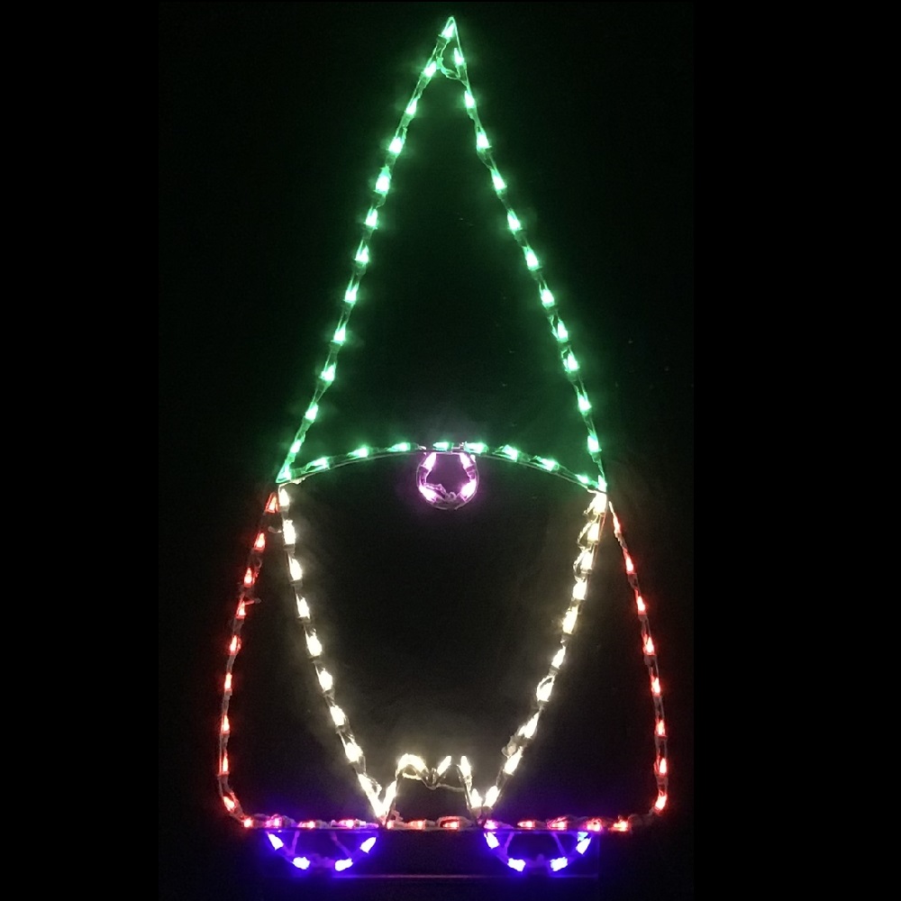 Green Garden Gnome LED Lighted Outdoor Lawn Decoration
