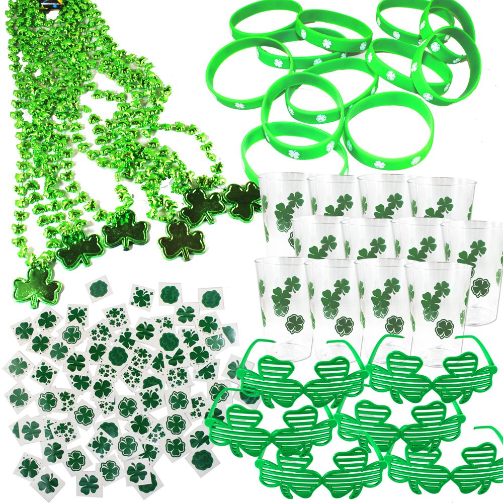 Christmastopia.com 108 Pieces St. Patricks Day Party Favor Set