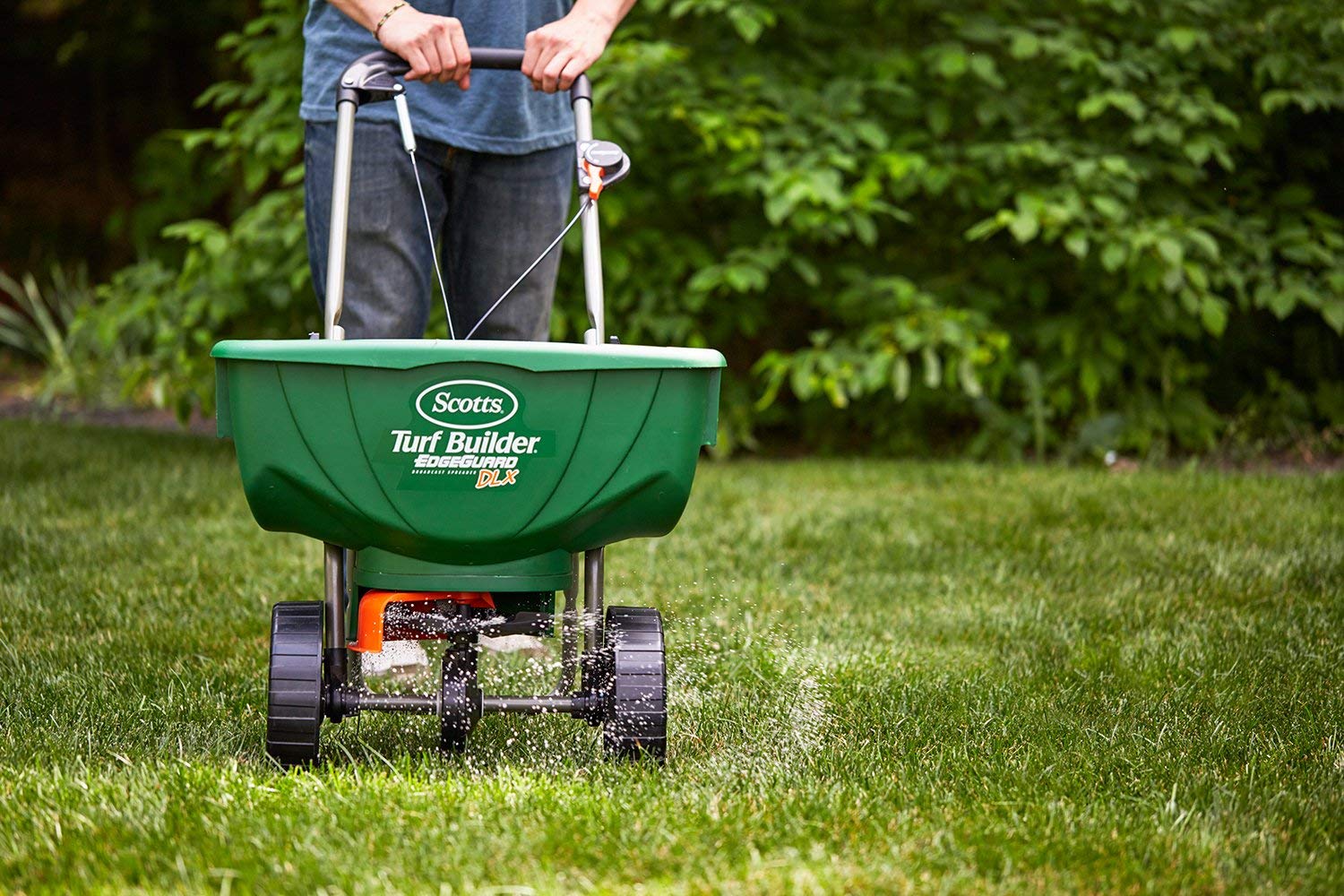 Turf Builder Pro EdgeGuard Deluxe Broadcast Spreader 