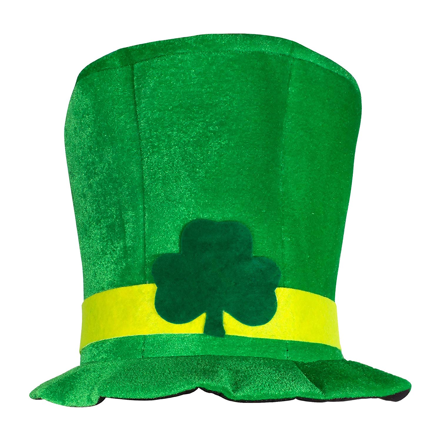 Unisex Saint Patricks Day Shamrock Green Velvet Top Hat