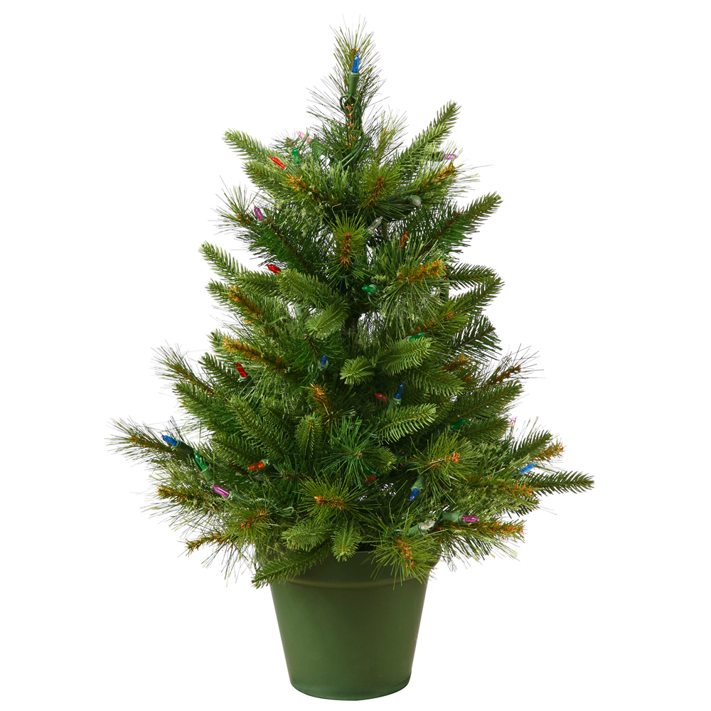 Christmastopia.com 2 Foot Cashmere Pine Artificial Potted Christmas Tree Unlit