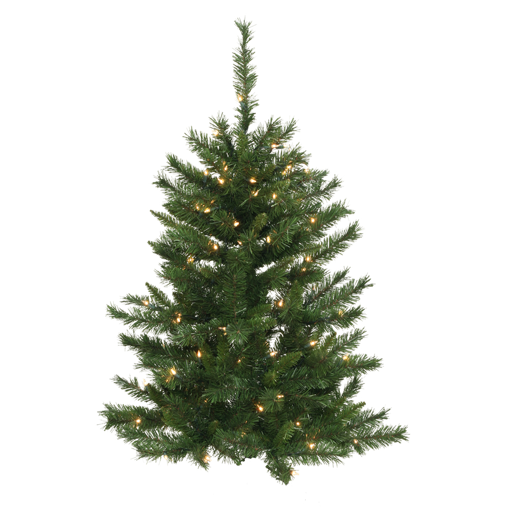 3 Foot Imperial Pine Artificial Christmas Wall Tree 50 DuraLit Incandescent Clear Mini Lights