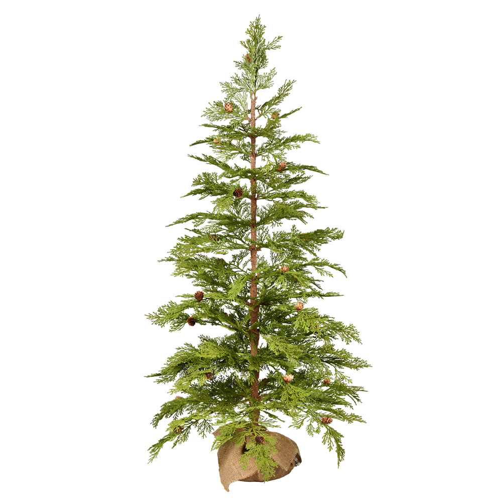 4 Foot Cedar Pinecone Artificial Tree