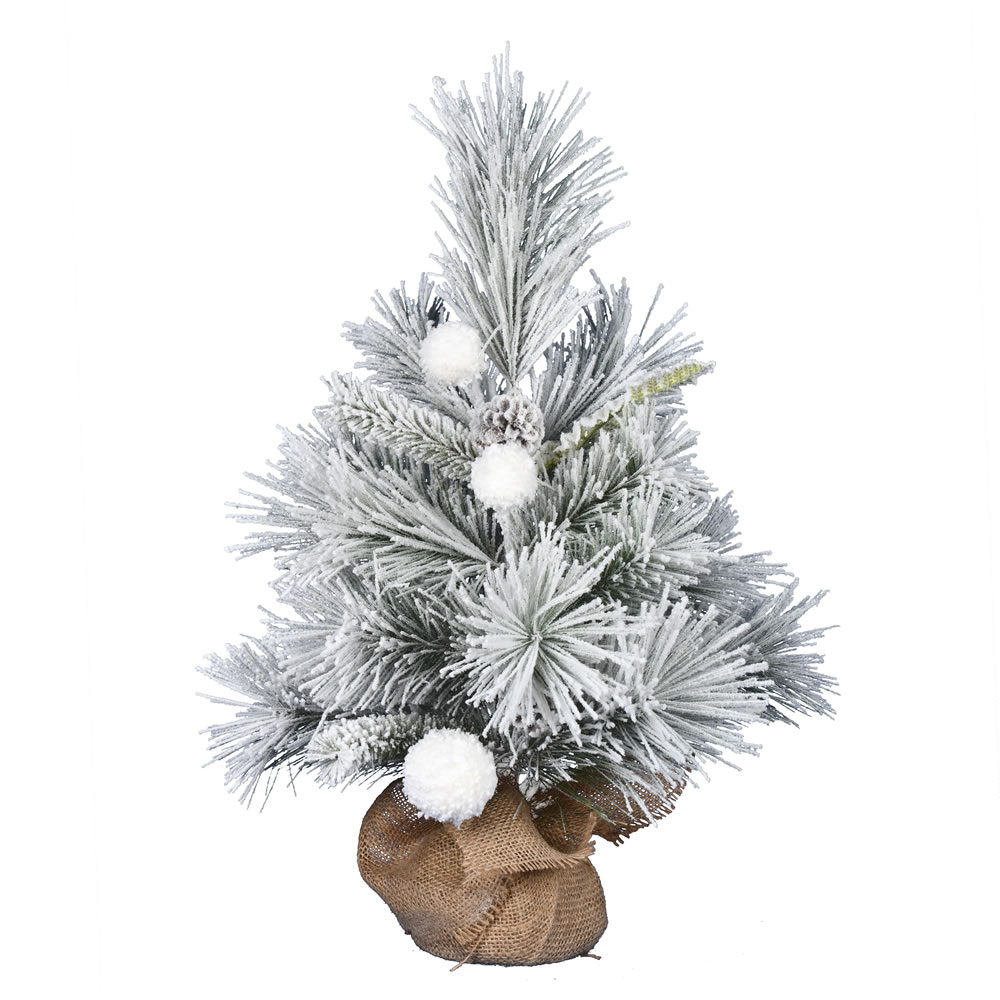 2 Foot Frosted Beacon Pine Tabletop Artificial Christmas Tree Unlit