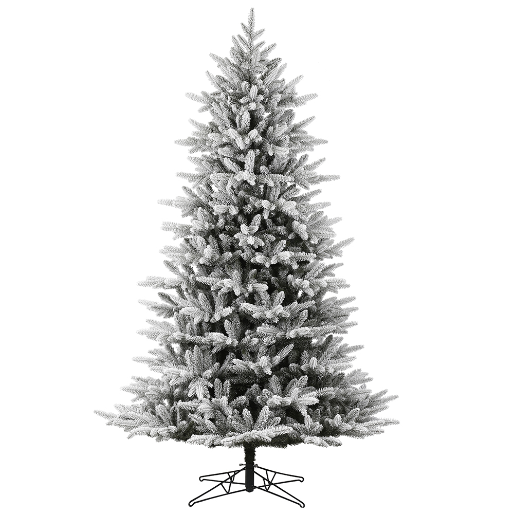 10 Foot Flocked Aspen Fir Artificial Christmas Tree Unlit